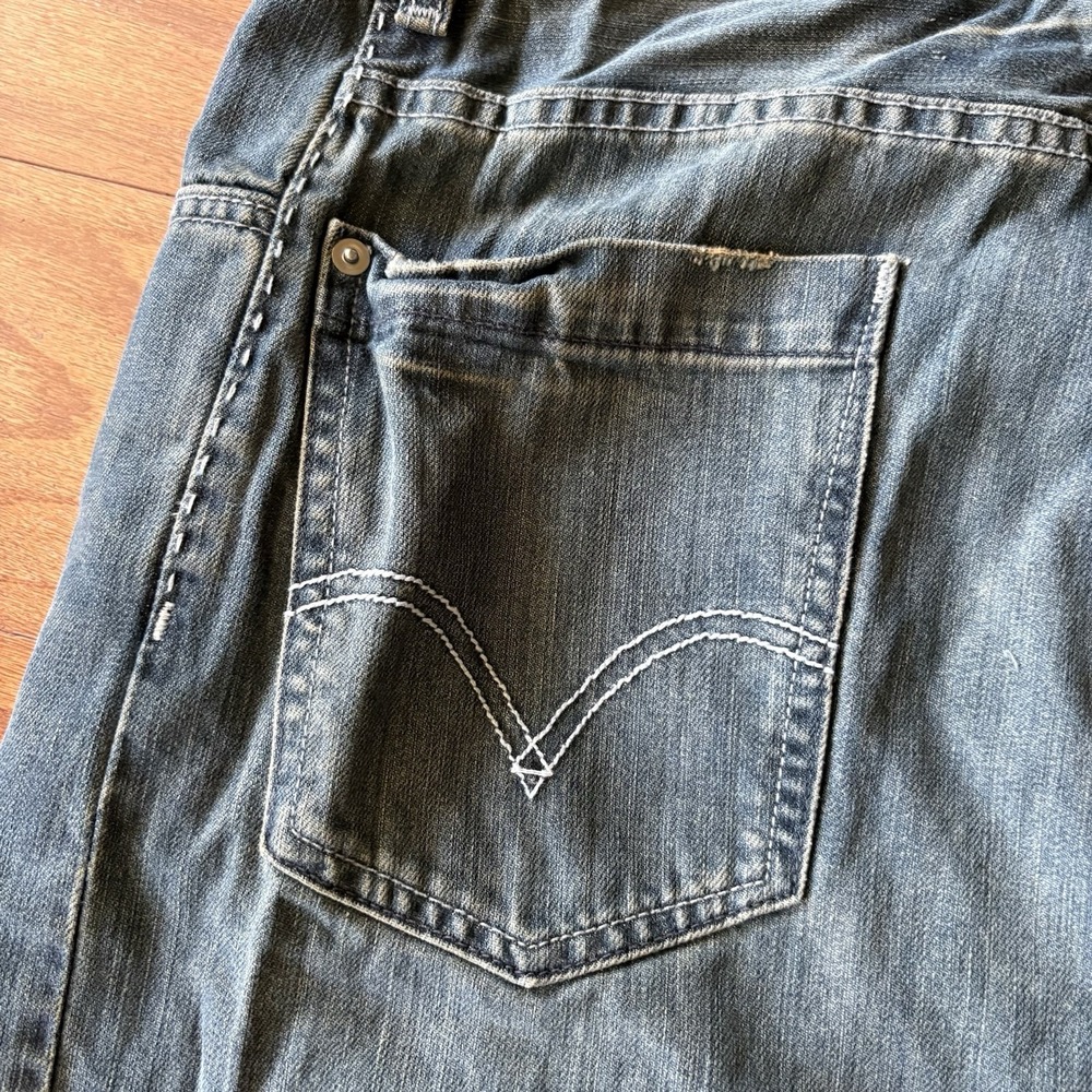 Levis Redwire DLX Straight Leg Jeans Mens 36x32 Blue Denim Y2K Tech Carpenter - Picture 8 of 15